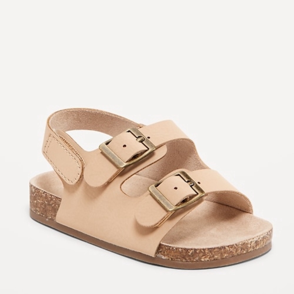 Leather Buckled Strap Sandals for Baby